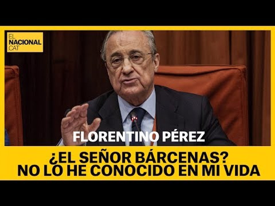 Florentino Pérez: "¿El señor Bárcenas? No le he conocido en mi vida"