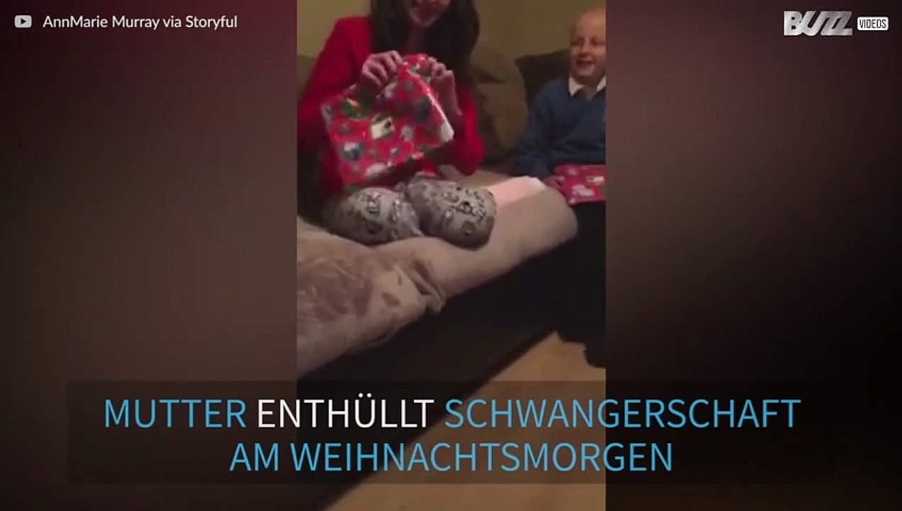 Kreative Schwangerschaftsansage zu Weihnachten