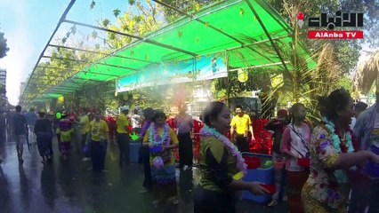 انطلاق مهرجان "رش المياه لغسل الخطايا" في بورما