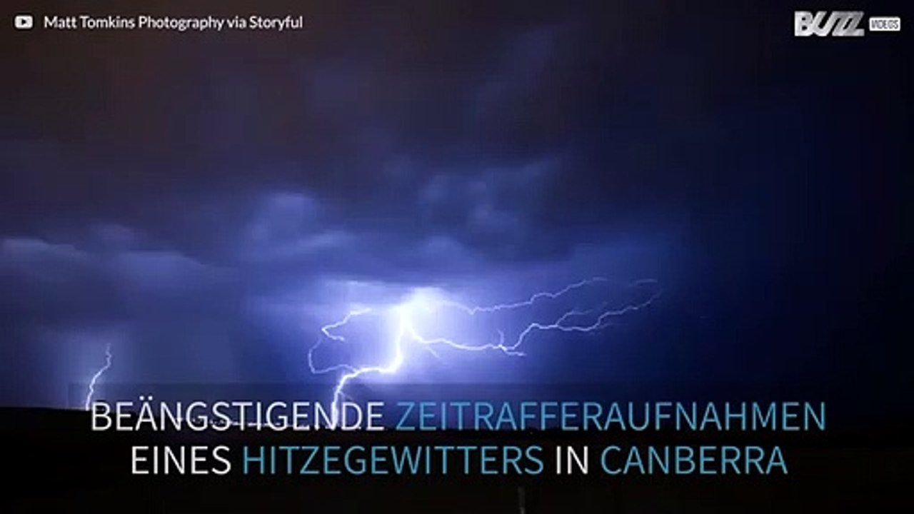 Beeindruckendes Gewitter in Australien