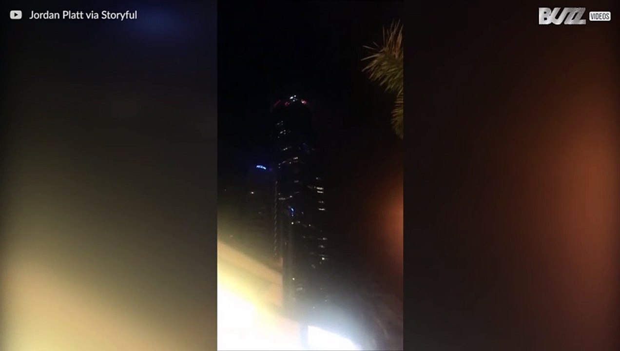 Blitz trifft australischen Wolkenkratzer