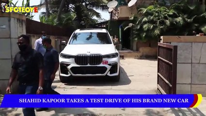 Shahid Kapoor takes a test drive of his Brand New Car | SpotboyE