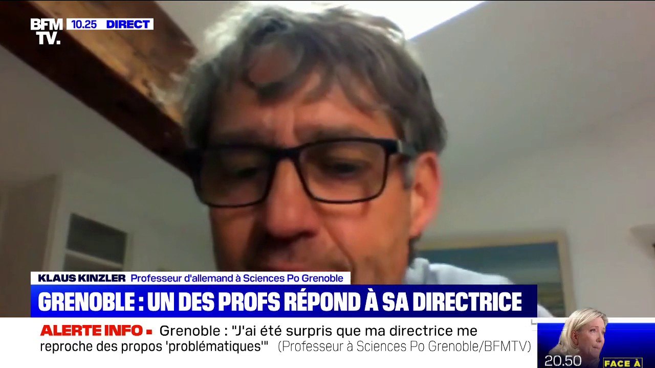 Klaus Kinzler, professeur à Sciences Po Grenoble: "J'ai été surpris que ma directrice me reproche des propos 'problématiques'"