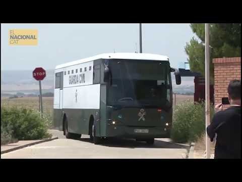 Els presos ja són a Zuera, l'última etapa abans d'arribar a Catalunya