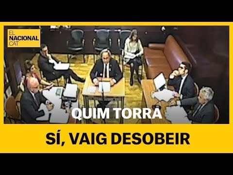 Torra al TSJC pels llaços grocs: Sí, vaig desobeir