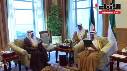 صاحب السمو مستقبلا ولى العهد والمبارك والرويعي والنائب الأول