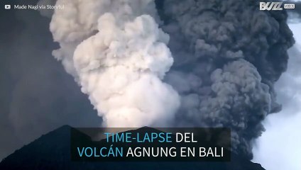 Increíble time-lapse muestra las cenizas expulsadas por el volcán Agnung