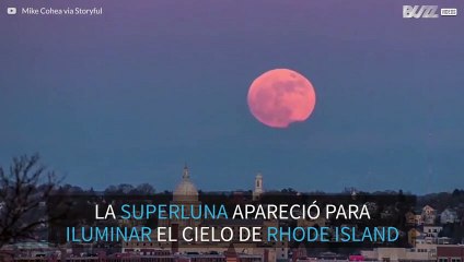 La primera superluna del año brilló en Rhode Island