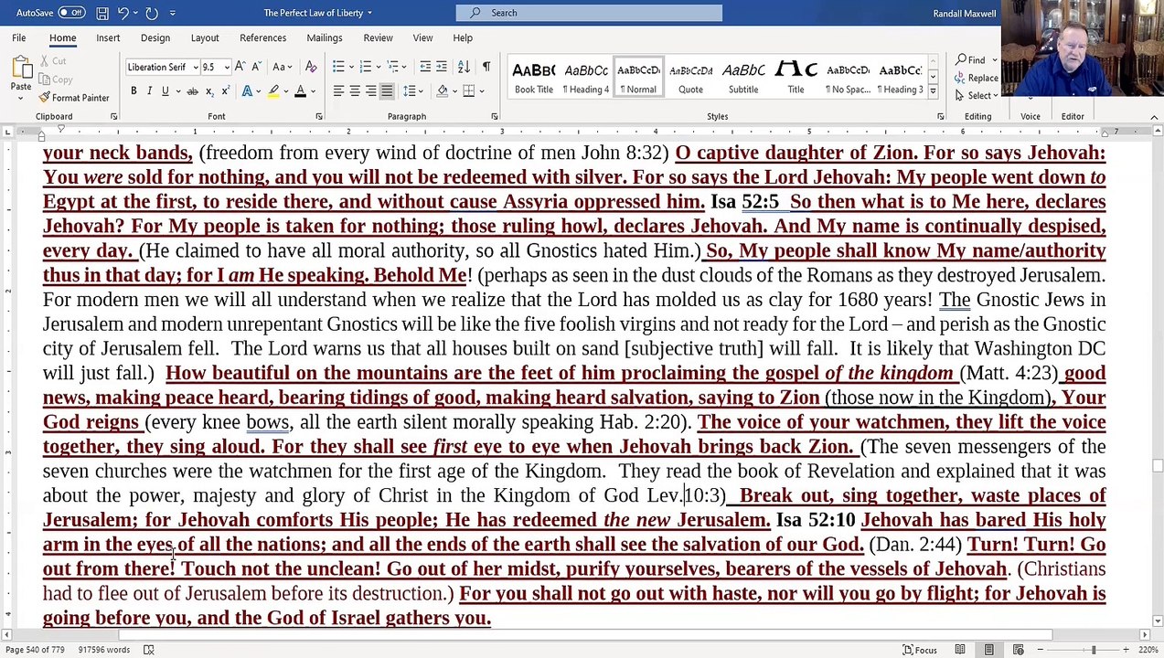 Isaiah 52, 53  Understanding the mysteries of the Kingdom and the Crucifixion for the first time in 1680 years.