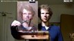 Artist creates self-portrait using mirror technique