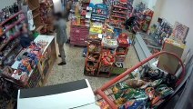 Momento de la detención en La Rioja de dos peligrosos atracadores que asaltaron un comercio en Lodosa