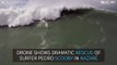 Drone captures dramatic rescue of Pedro Scooby in Nazaré