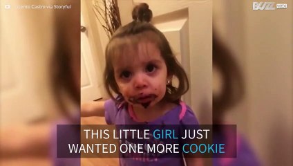 Sweet baby wants more cookies!