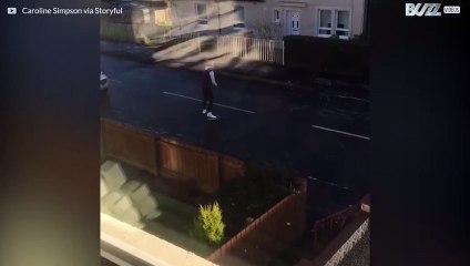 How to ice skate in the middle of the street!