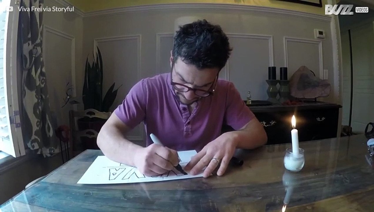 A magic trick with just a piece of paper and a candle