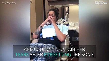 Mariah Carey fan makes a fool of herself and cannot contain the tears!