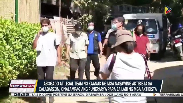 Abogado at legal team ng kaanak ng mga nasawing aktibista sa CALABARZON, kinalampag ang punenarya para sa labi ng mga aktibista