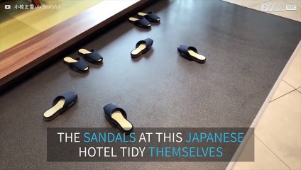 Nissan have invented self-tidying sandals