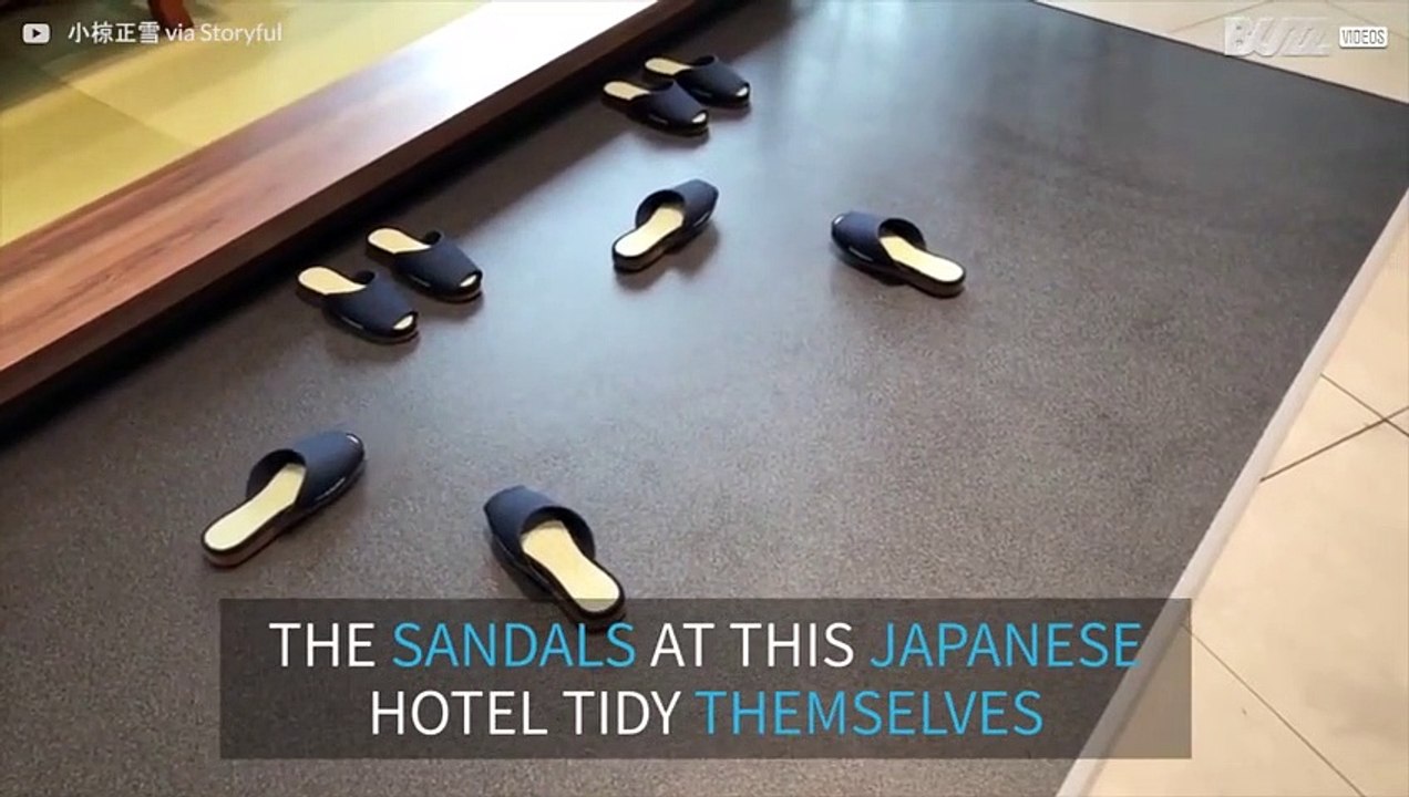Nissan have invented self-tidying sandals