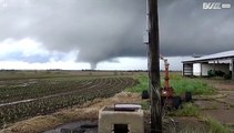 Man films formation of tornado in Kansas