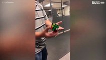 Man solves Rubik's cube instantly