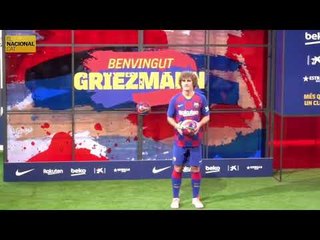 Presentació de Griezmann al Camp Nou