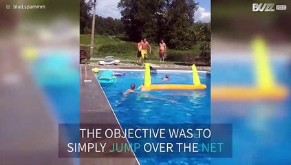 Pool dives end in epic fall!