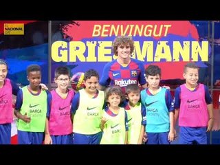 Els primers tocs de pilota de Griezmann com a jugador del Barça
