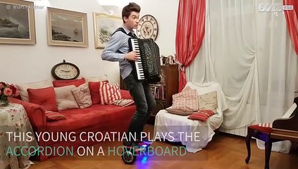 Musician shows off two talents with Ed Sheeran cover