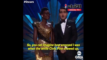 سيل الهجوم ضد سياسات إدارة #ترامب يتواصل في حفل #الأوسكار برسالة وجهها الممثلان لوبيتا نيونغو وكميل نانجياني