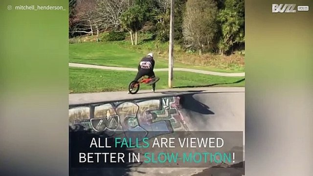 Bike trick ends in twisted ankle