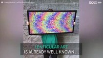 Artists create mind-blowing psychedelic lenticular art