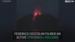 Unbelievable images of Italy's Stromboli volcano erupting!