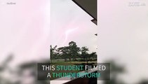 Student captures lightning in slow motion