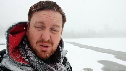 Dog Rescued After it Fell Through the Ice at Trout Lake in Vancouver