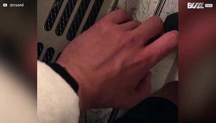 Man's vein moves like snake