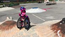 Paraplegic girl dreams of skate park glory
