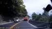 Falling Boulder Nearly Hits Multiple Cars || ViralHog
