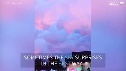 Skies above Oklahoma appears fluorescent!