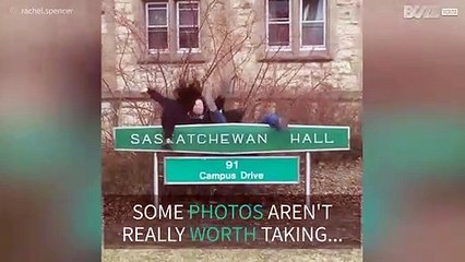 Always be careful doing risky poses!