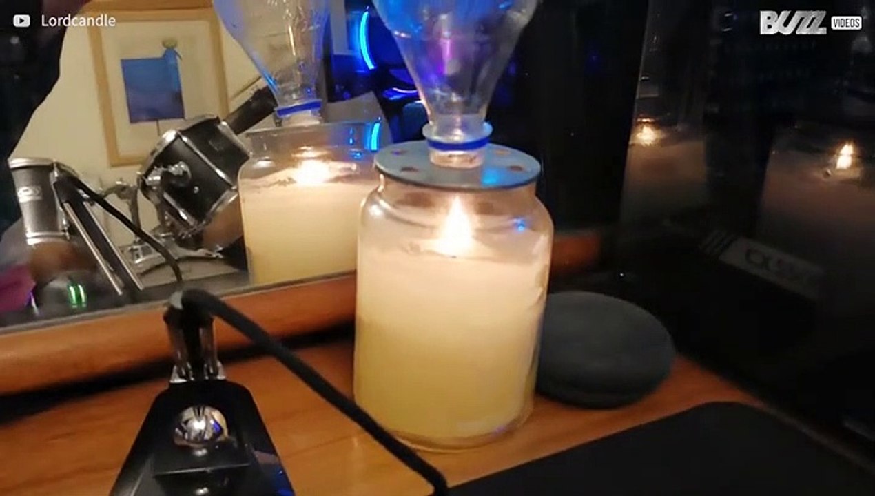 Candle relit as if by magic