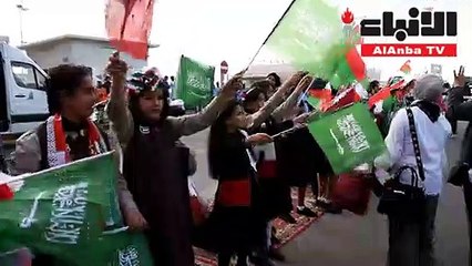 محافظة الأحمدي استقبلت الخليجيين في النويصيب بالورود