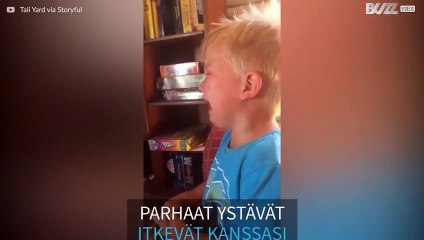 Suloinen koira imitoi omistajansa itkua ja saa hänet taas hyvälle tuulelle!