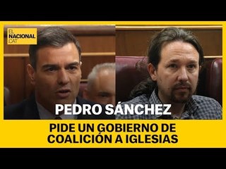 Pedro Sánchez pide un gobierno de coalición a Iglesias