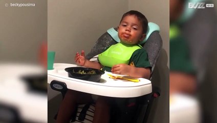 Toddler falls asleep during mealtime