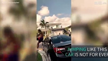 Insane jump over a car