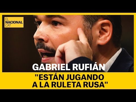 Rufián Ustedes están hoy aquí jugando a la ruleta rusa sessió investidura