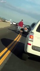 Road rage karma in San Diego County 78 Freeway