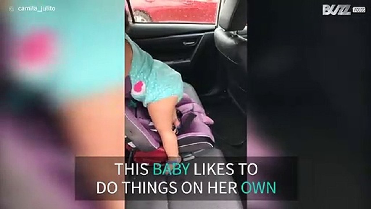 Toddler's single-minded attitude lets her down