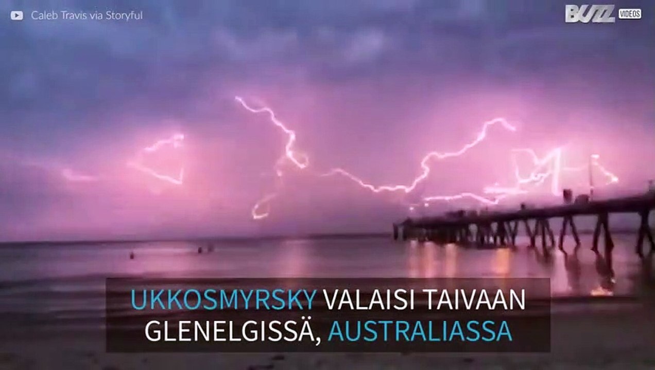 Dramaattinen ukkosmyrsky iski Australiaan